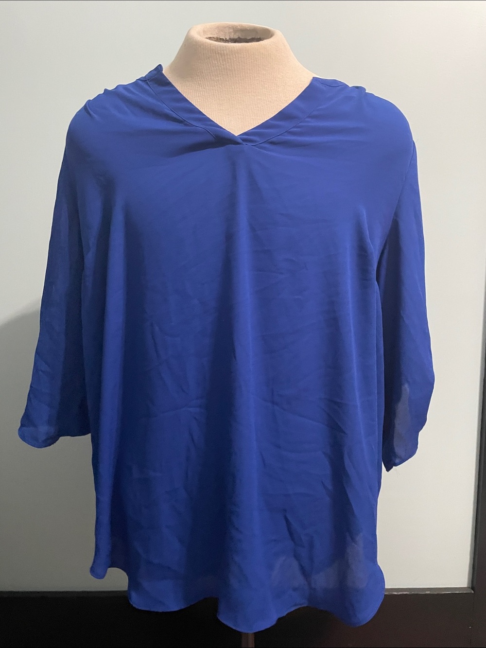 Worthington Woman 1X Royal Blue Blouse